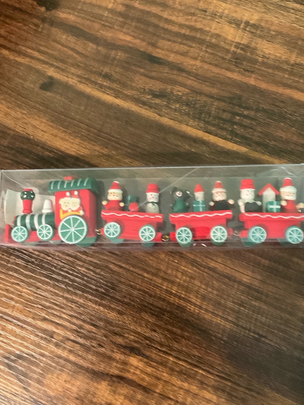 Christmas Decorative Train 4 Piece 9” New